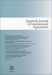 Quarterly Journal of International Agriculture 1/2010