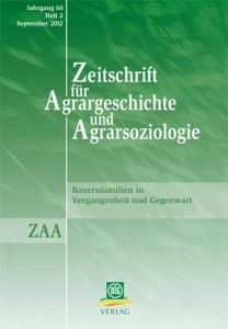 Zeitschrift für Agrargeschichte und Agrarsoziologie 2/2012