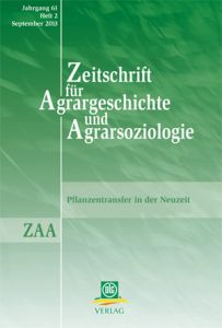 Zeitschrift für Agrargeschichte und Agrarsoziologie 2/2013
