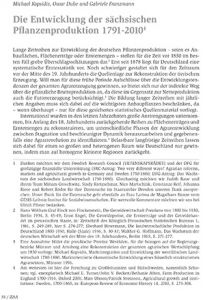Die Entwicklung der sächsischen Pflanzenproduktion 1791-2010